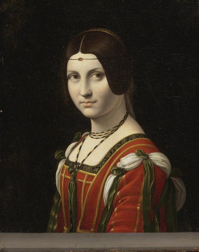 Ritratto di una donna sconosciuta, chiamata La Belle Ferronnière da Follower Leonardo Da Vinci