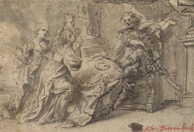Filomela, Procne e il re trace Tereo da Follower of Abraham van Diepenbeeck