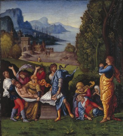 Olandese: La sepoltura di Cristo La sepoltura da Follower of Andrea Mantegna