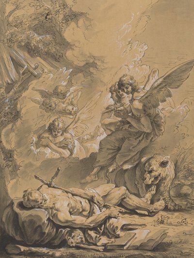 Morte di San Girolamo da Follower of Francesco Fontebasso
