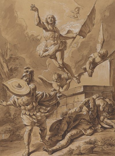 La resurrezione da Follower of Francesco Fontebasso