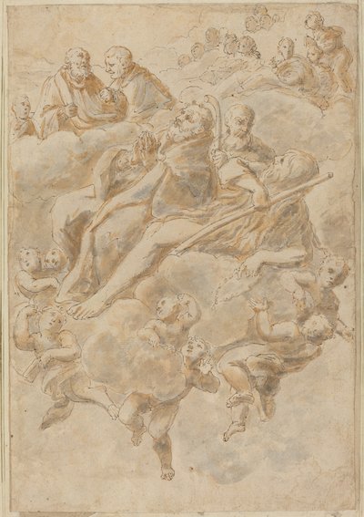 Estasi di un santo da Follower of Giovanni Lanfranco