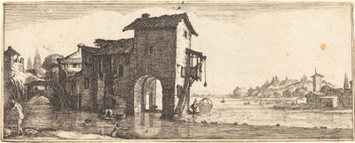 Il mulino ad acqua da Follower of Jacques Callot