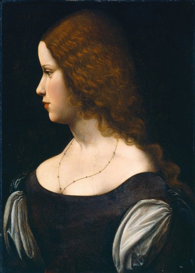 Ritratto di una Giovane Donna da Follower of Leonardo da Vinci