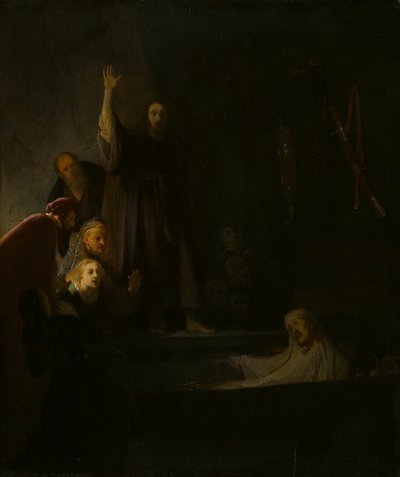 La resurrezione di Lazzaro da Follower of Rembrandt van Rijn