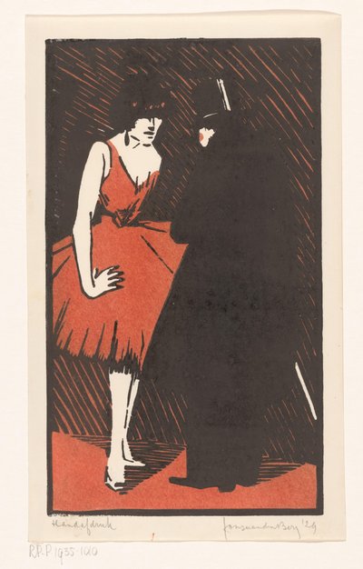 Ballerina con un signore da Fons van den Berg (signed by artist)