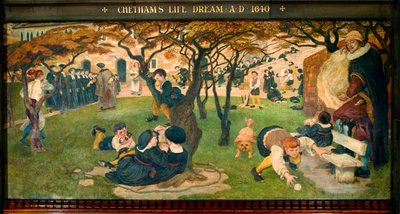 Il sogno di vita di Chetham AD 1640 da Ford Madox Brown