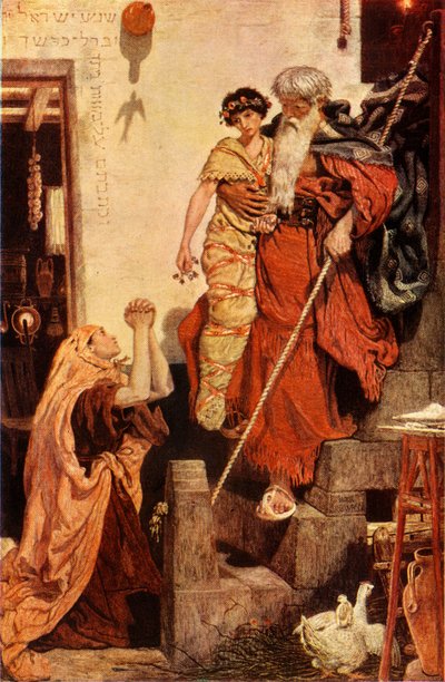 Elia che resuscita il figlio della vedova da Ford Madox Brown