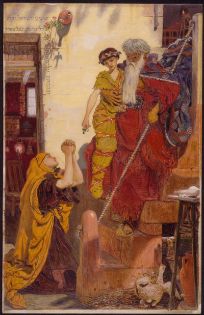 Elia e il figlio della vedova da Ford Madox Brown