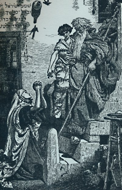 Elia e il figlio della vedova da Ford Madox Brown