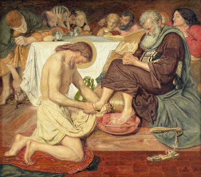 Gesù lava i piedi di Pietro da Ford Madox Brown