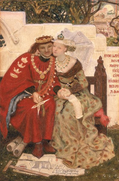 Luna di miele del re René da Ford Madox Brown