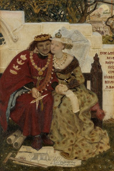La luna di miele del re René da Ford Madox Brown