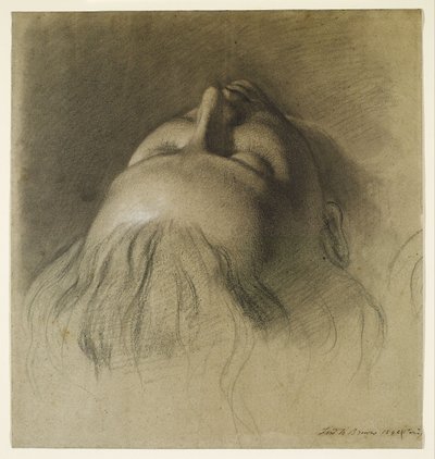 Il sonno di Parisina - Studio per la testa di Parisina da Ford Madox Brown