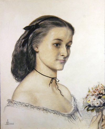 Ritratto di Miss Louie Jones da Ford Madox Brown