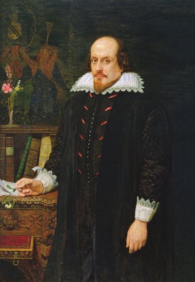 Ritratto di William Shakespeare, 1564-1616, 1849 da Ford Madox Brown