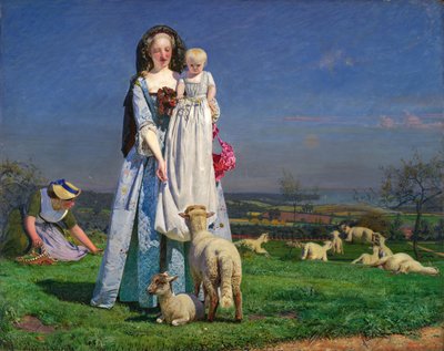 Bei agnellini, 1850 da Ford Madox Brown