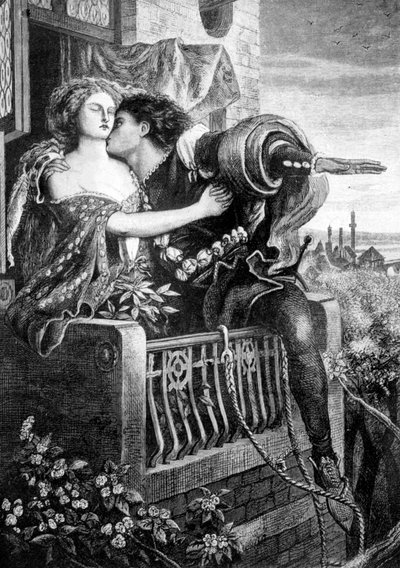 Scena da Romeo e Giulietta di Shakespeare, c1860s da Ford Madox Brown