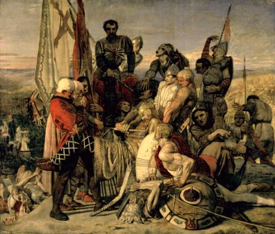 Il corpo di Harold portato davanti a Guglielmo il Conquistatore da Ford Madox Brown