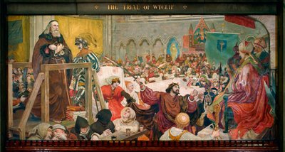 Il processo di Wyclif da Ford Madox Brown
