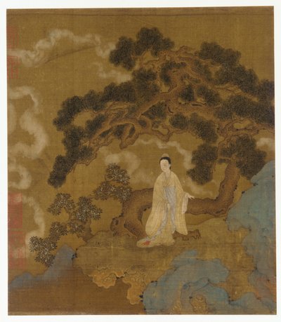 Signora sotto un pino nodoso da Formerly attributed to Zhou Wenju