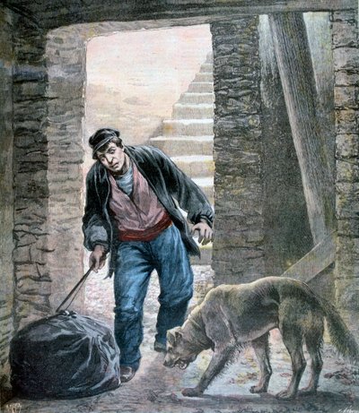 Un crimine in Rue Botzaris, Parigi, 1892 da Fortuné Méaulle
