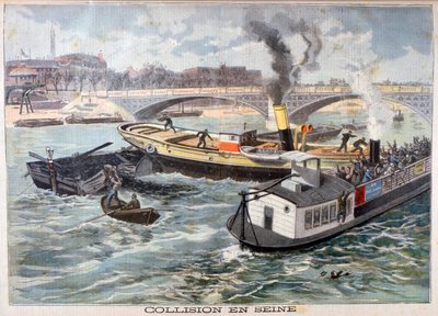 Collisione sulla Senna, Parigi, 1897 da Fortuné Méaulle