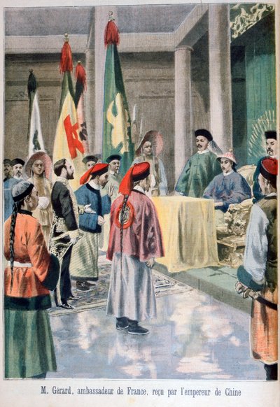 Ambasciatore francese Gérard davanti all