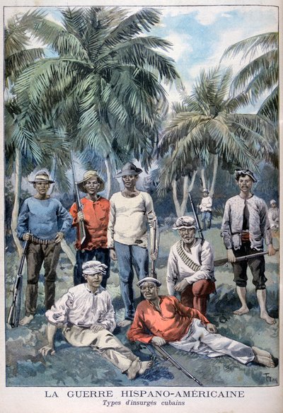 Insorti cubani durante la guerra ispano-americana, 1898 da Fortuné Méaulle