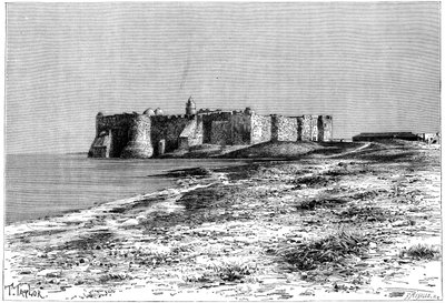 Isola di Gerba, Castello vicino a Humt Suk, Tunisia da Fortuné Méaulle