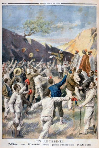 Liberazione dei prigionieri italiani, Abissinia, 1896 da Fortuné Méaulle