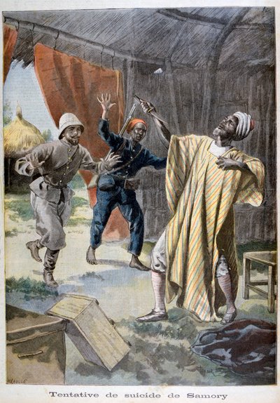Il tentato suicidio di Samori Ture, 1899 da Fortuné Méaulle