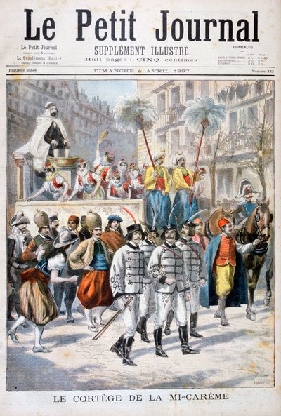 La processione del festival di metà quaresima, 1897 da Fortuné Méaulle