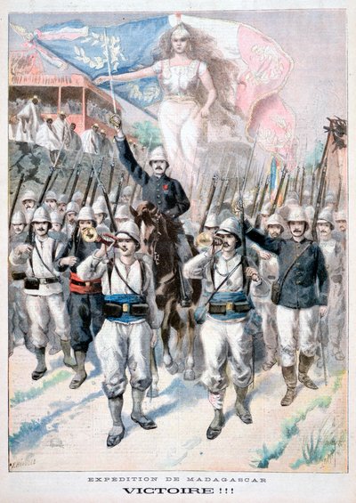 Vittoria!!, intervento francese in Madagascar, 1895 da Fortuné Méaulle