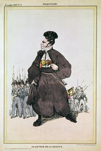 Caricatura del Barone Pasquier come Salvatore della Francia, 1830 da Fortune Delarue