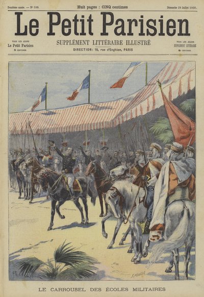 Parata di cavalleria delle accademie militari francesi da Fortune Louis Meaulle