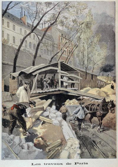 Cantiere a Parigi - in "Le petit journal" del 14/05/1899 da Fortune Louis Meaulle