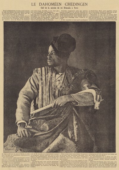 Chedingen, capo della missione del re del Dahomey Behanzin a Parigi da Fortune Louis Meaulle