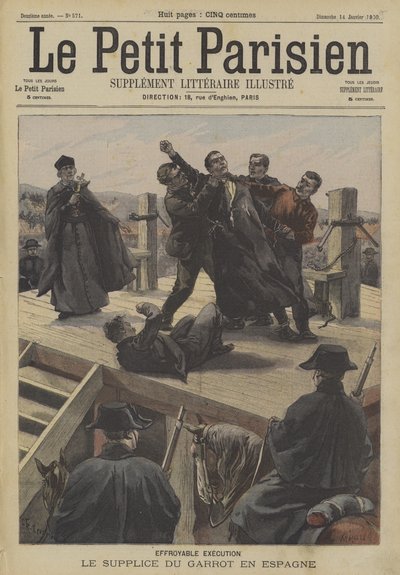 Esecuzione per garrota in Spagna da Fortune Louis Meaulle