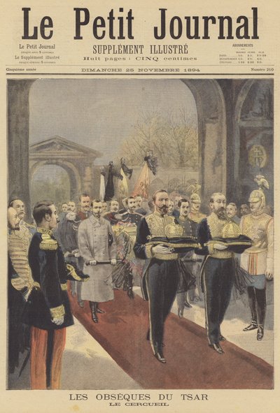 Funerale dello zar Alessandro III di Russia da Fortune Louis Meaulle