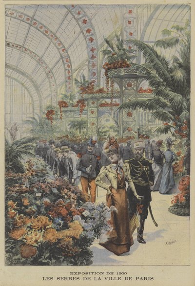 Serre della città di Parigi, Esposizione Universale 1900 da Fortune Louis Meaulle