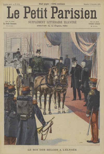 Leopoldo II, re dei belgi, al Palazzo dell