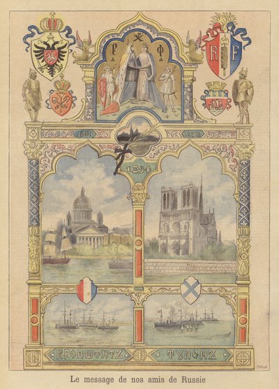 Messaggio di buona volontà dalla città di San Pietroburgo alla Francia da Fortune Louis Meaulle
