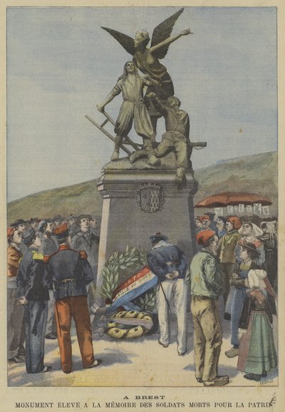 Monumento eretto a Brest in memoria dei soldati francesi che hanno dato la vita per la nazione da Fortune Louis Meaulle