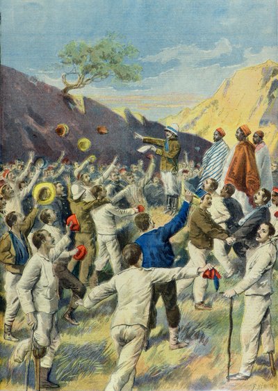 Liberazione dei prigionieri italiani durante la guerra in Abissinia da Fortune Louis Meaulle