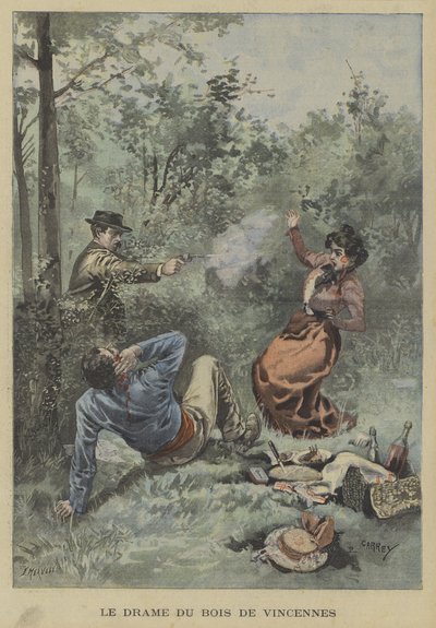 Tiro al bersaglio nel Bois de Vincennes, Parigi da Fortune Louis Meaulle