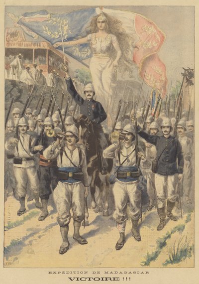 La spedizione francese in Madagascar. Vittoria! da Fortune Louis Meaulle