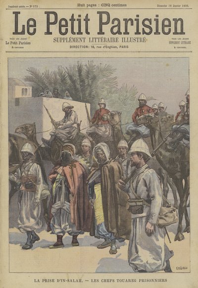 La cattura di Ain Salah, Algeria: capi tuareg fatti prigionieri dai francesi da Fortune Louis Meaulle