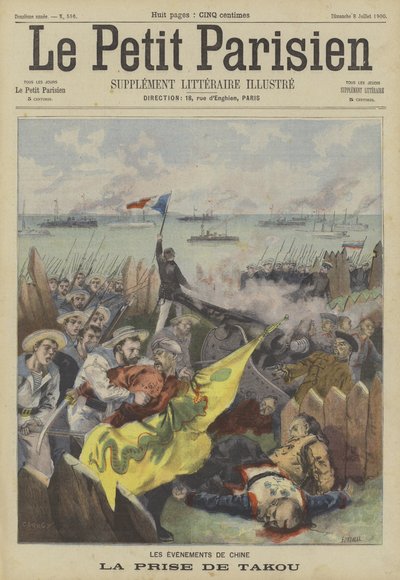 La cattura di Taku da parte degli alleati durante la Ribellione dei Boxer, Cina da Fortune Louis Meaulle