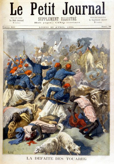 La sconfitta dei Tuareg - in "Le Petite Journal" del 30/04/1894 da Fortune Louis Meaulle